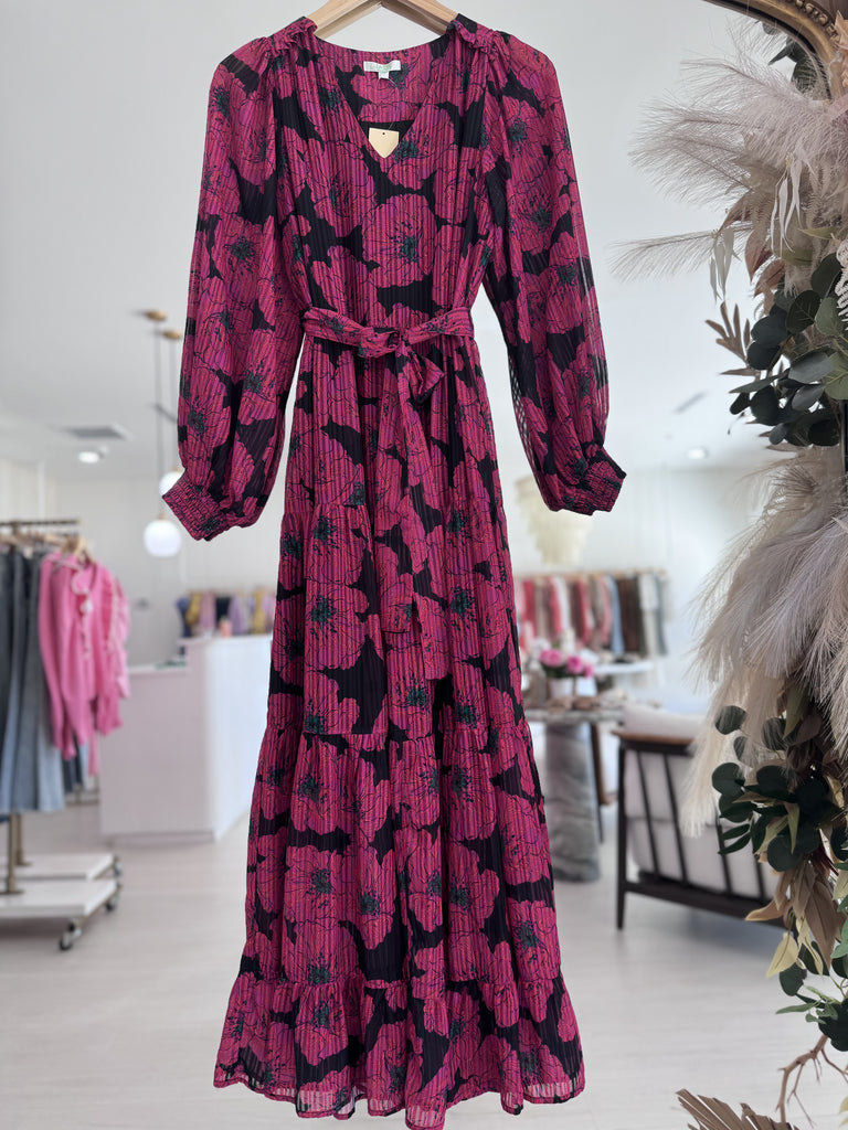 Davina Maxi Dress - Pink Floral