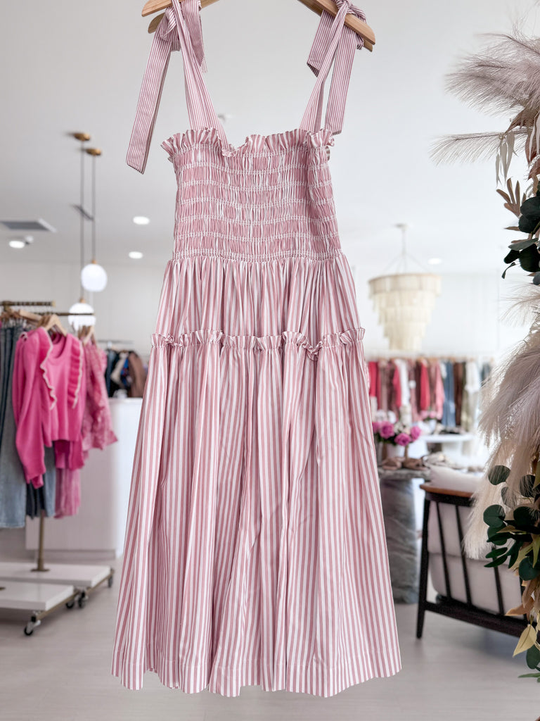 Gabby Midi Dress - Pink