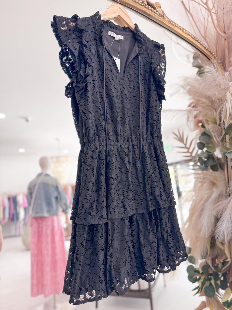 Lenora Mini Dress - Black