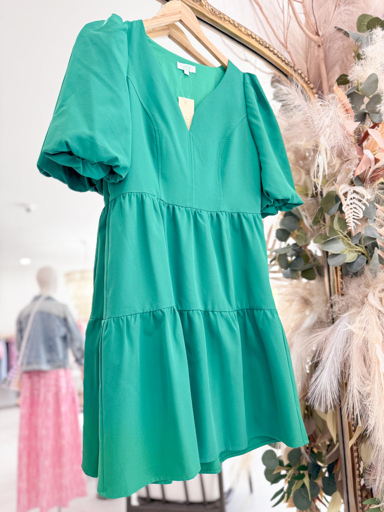 Davena Dress - Emerald