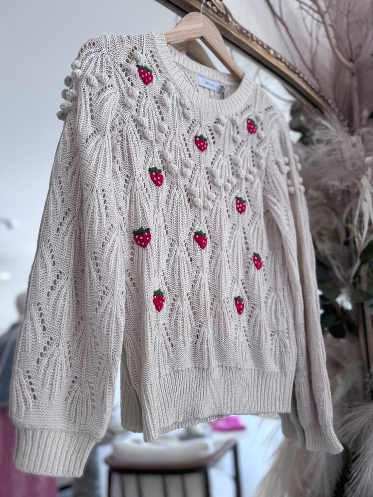 Sweet Berry Sweater - Ivory