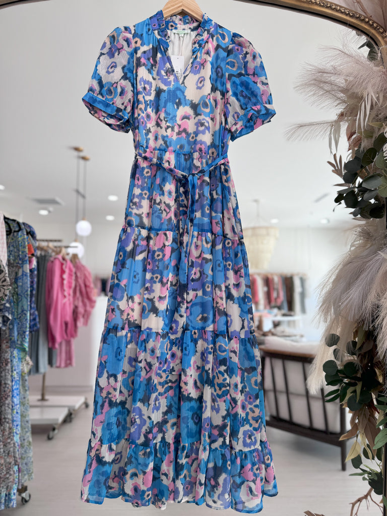 Lacey Dress - Blue Floral
