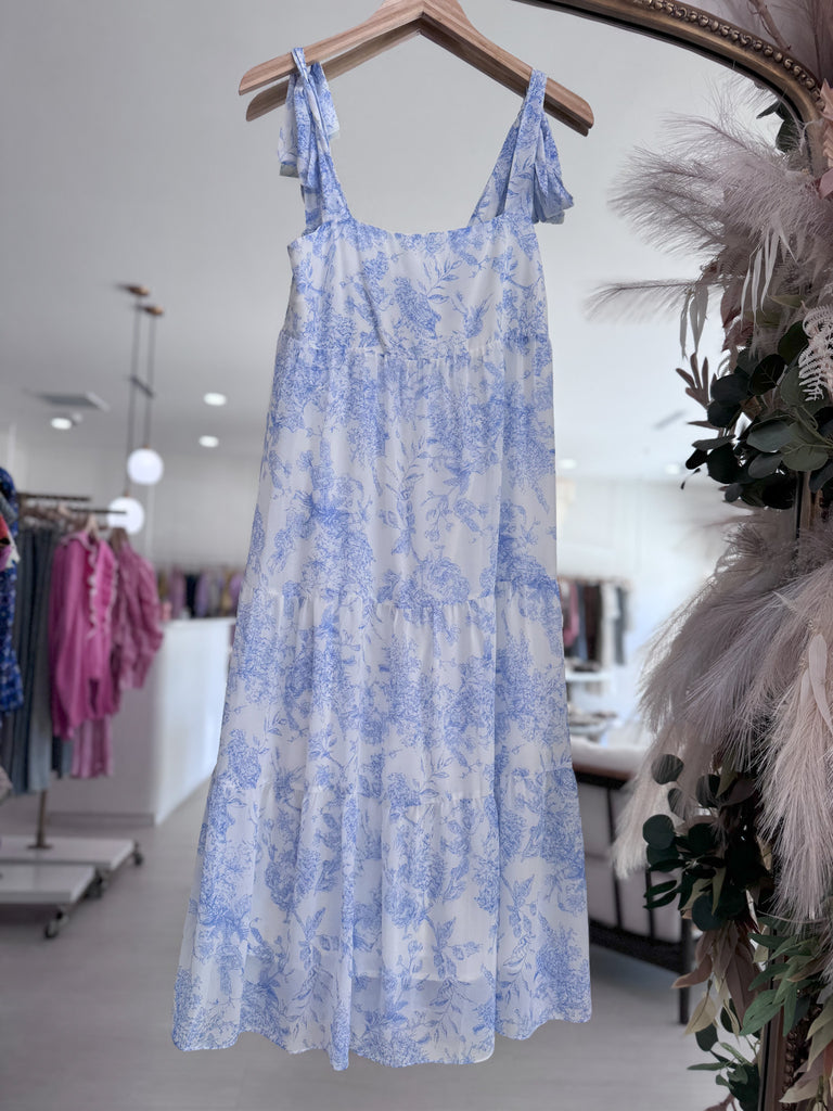 Lilah Dress - Blue Floral