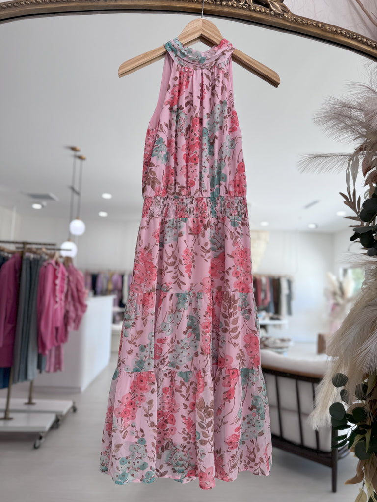Margaux Dress - Pink Garden