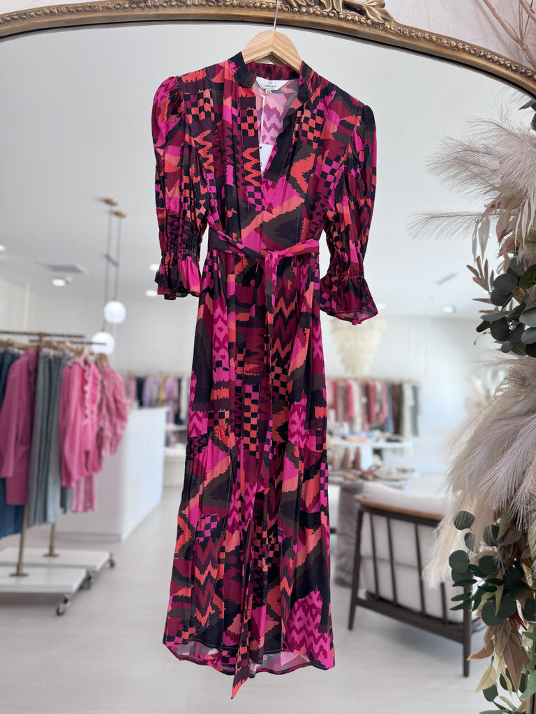 Pratt Dress - Pink Patchwork