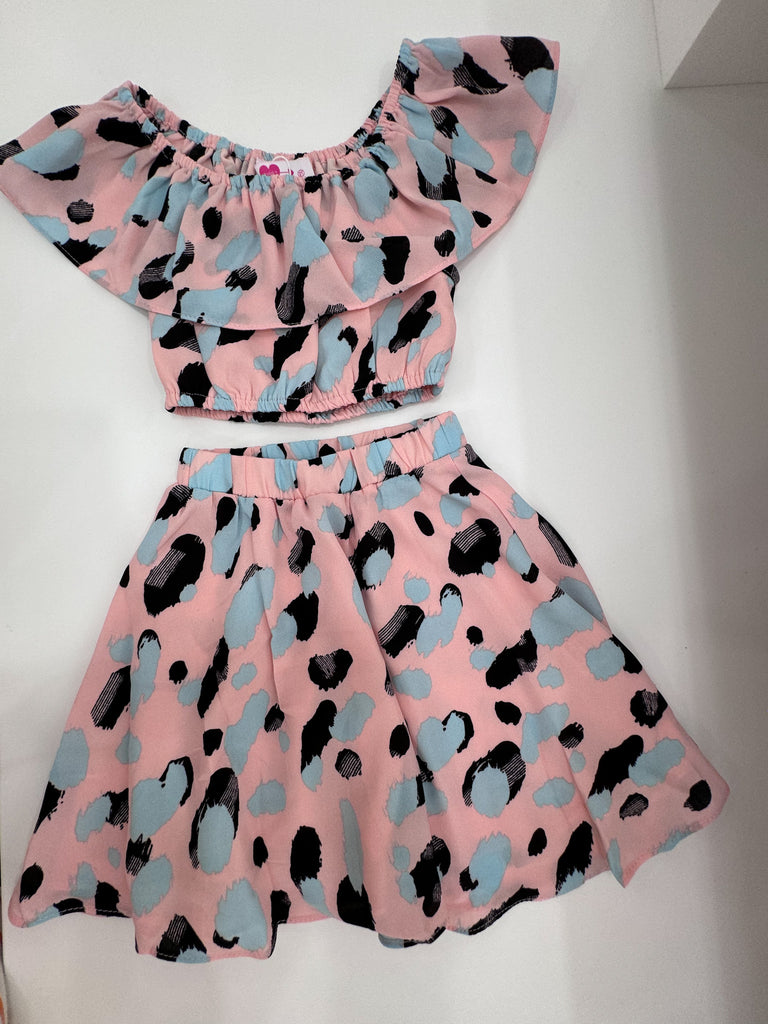 Mini Ainsley Dress - Pink/Blue/Black
