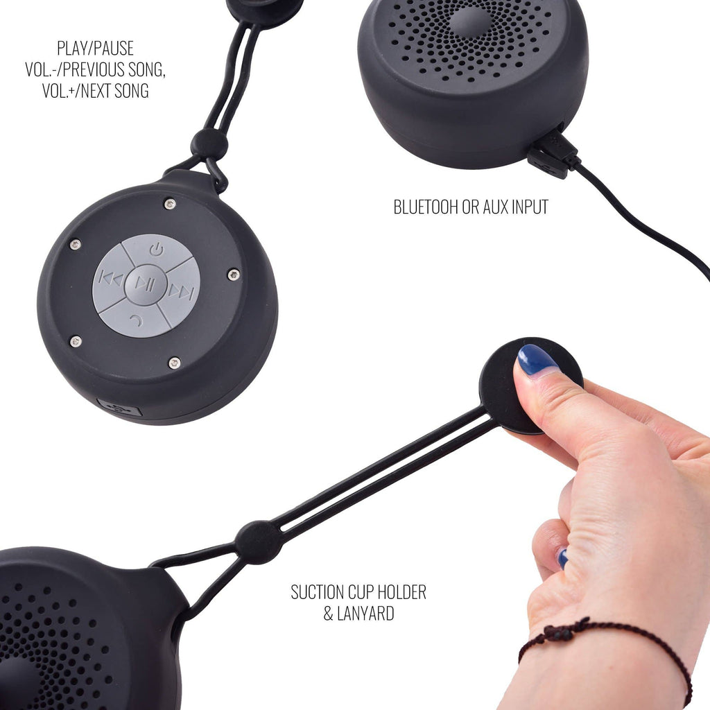 Boomerang Waterproof Wireless Speaker: Black