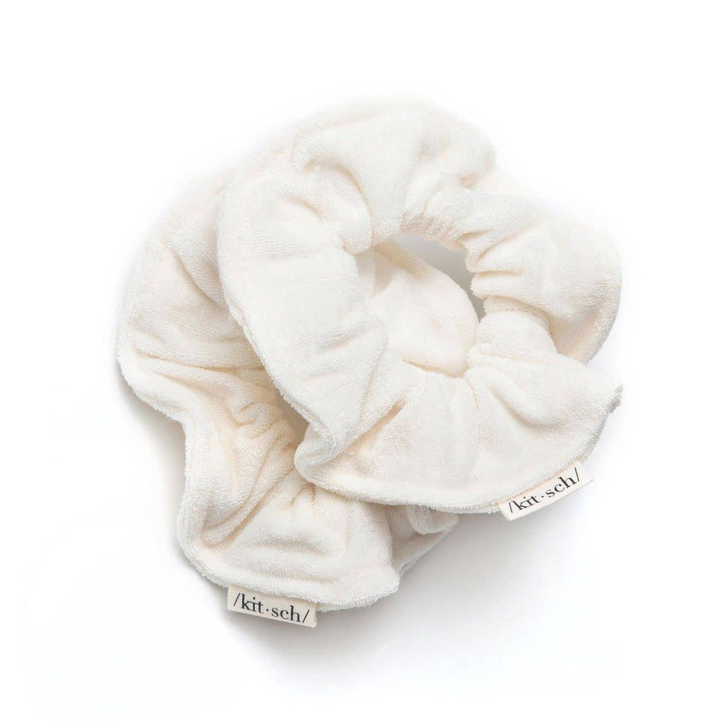 Eco-Friendly Towel Scrunchies - Ivory