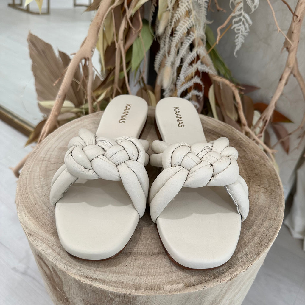 Bintulu Knot Sandals - Ivory