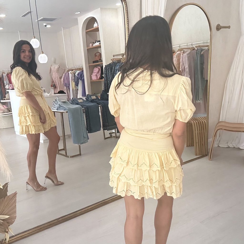 Elodie Dress - Yellow
