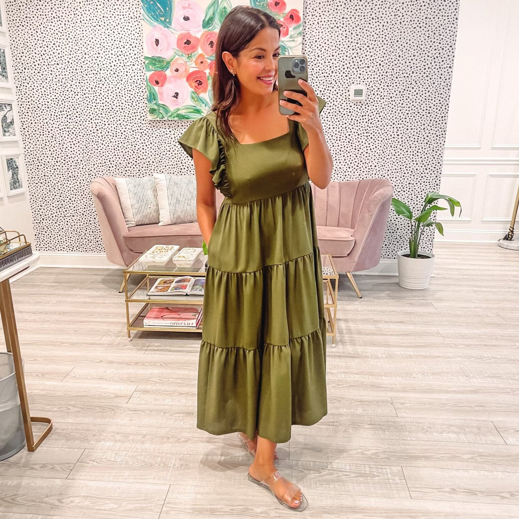Eloise Dress - Lush Green