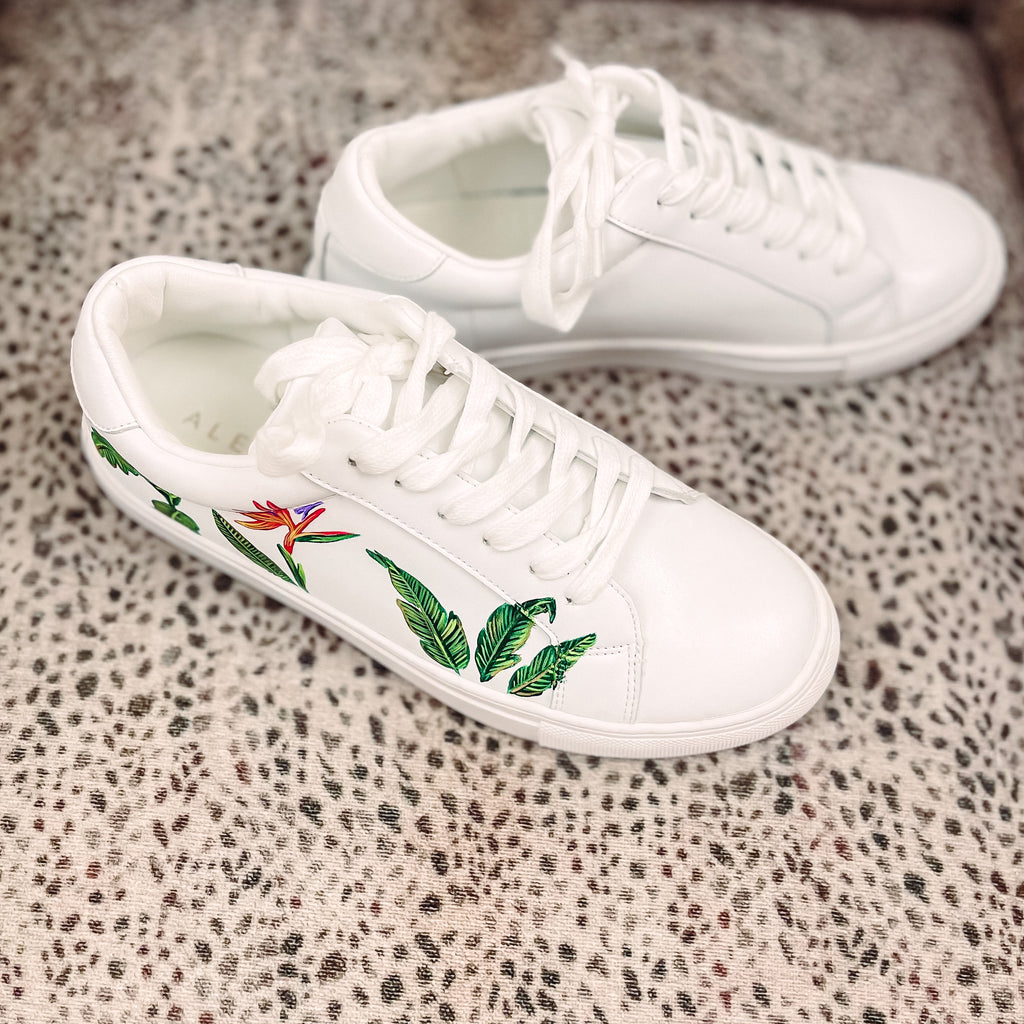 Birds of Paradise Sneaker - White