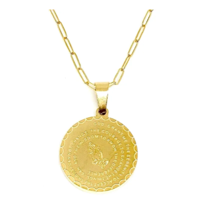 Lord's Prayer Necklace - Gold