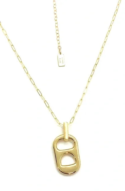 Soda Tab Necklace - Gold